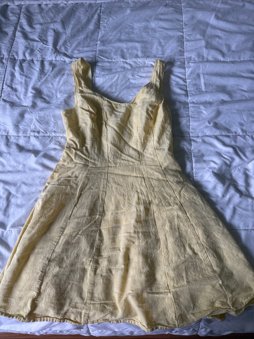 Sunshine Yellow Sleeveless Fit & Flare Dress